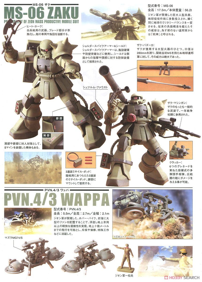 MS-06 ザク地上戦セット (HGUC) (ガンプラ) - ホビーサーチ ガンプラ他