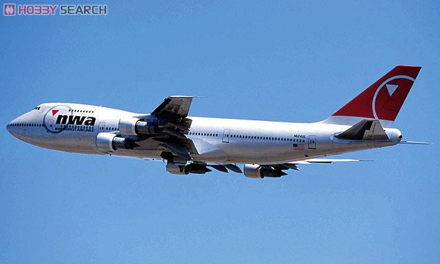 ノースウエスト航空 ボーイング747-200 (プラモデル) - ホビーサーチ