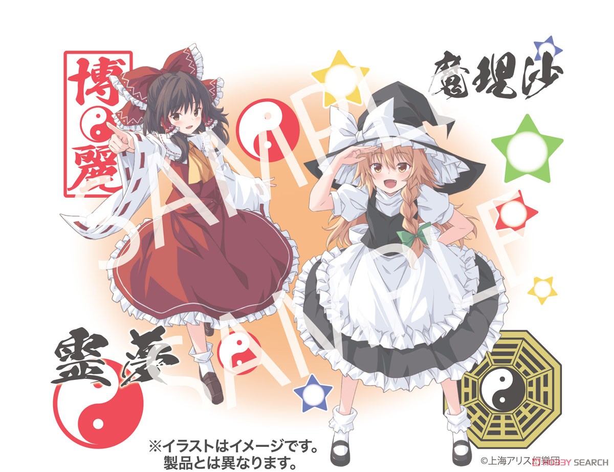 ☆特価品 東方Project 博麗霊夢/霧雨魔理沙 汎用キャラクターデカール