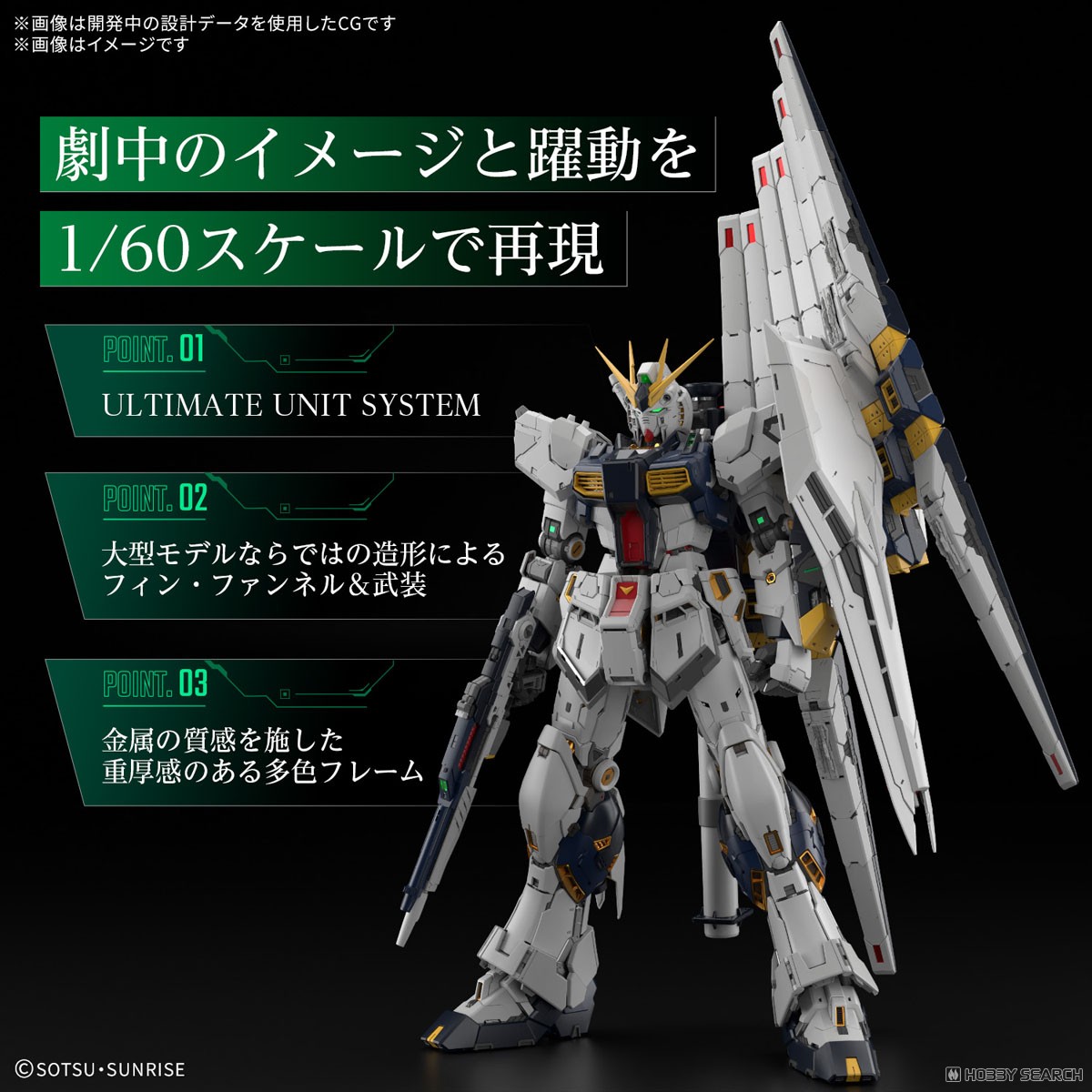 抽選販売】 PG UNLEASHED νガンダム (PG) (ガンプラ) - ホビーサーチ