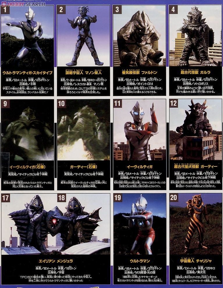 ウルトラモンスター 超全集 ウルトラマンティガtoダイナ (完成品