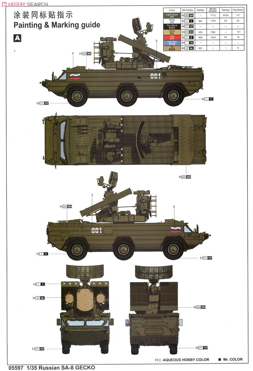 ソビエト軍 SA-8 ゲッコー (プラモデル) - ホビーサーチ ミリタリープラモ