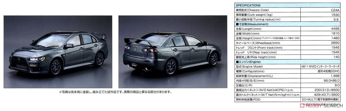 ミツビシ CZ4A ランサーエボリューションX ファイナルエディション `15