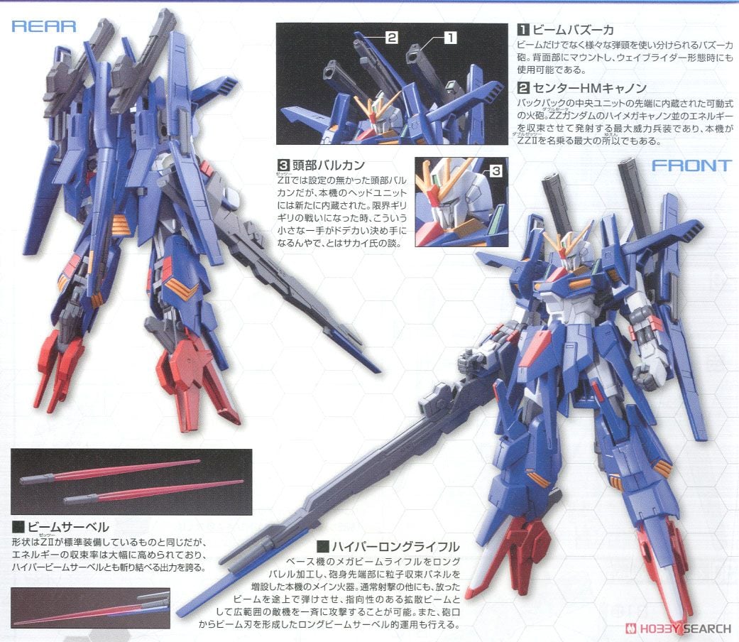 ZZII(ダブルゼッツー) (HGBF) (ガンプラ) - ホビーサーチ ガンプラ他