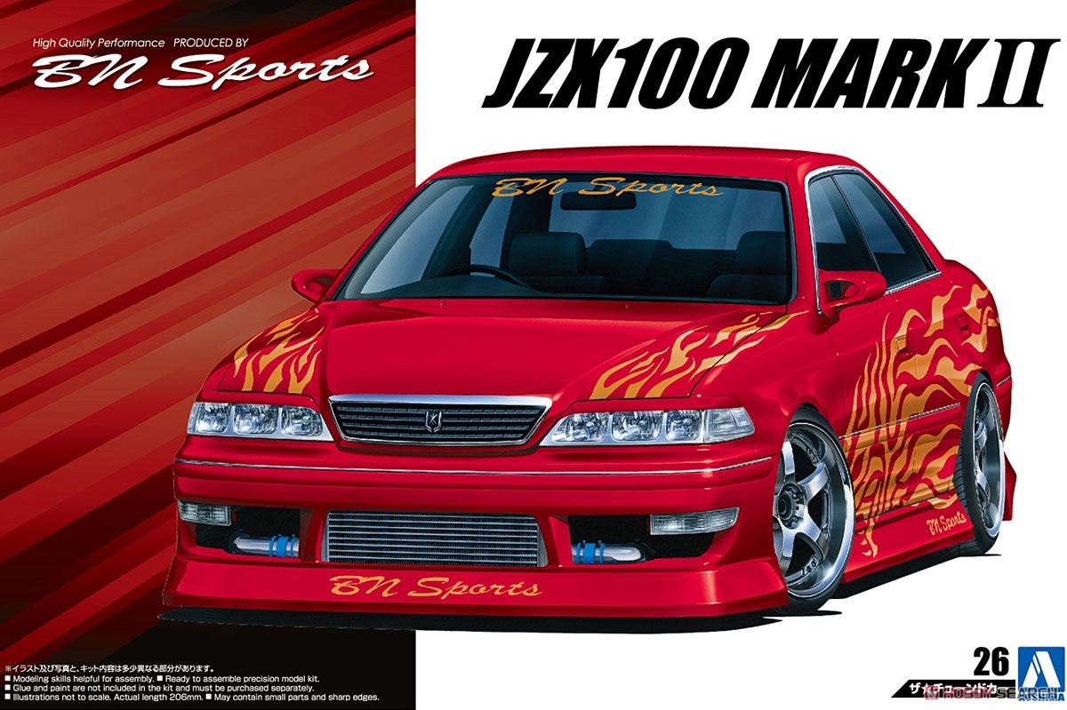 BNスポーツ JZX100 マークII ツアラーV `98 (トヨタ) (プラモデル