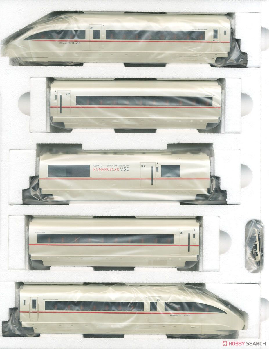 16番(HO) 小田急ロマンスカー50000形VSE (基本・5両セット) (鉄道模型