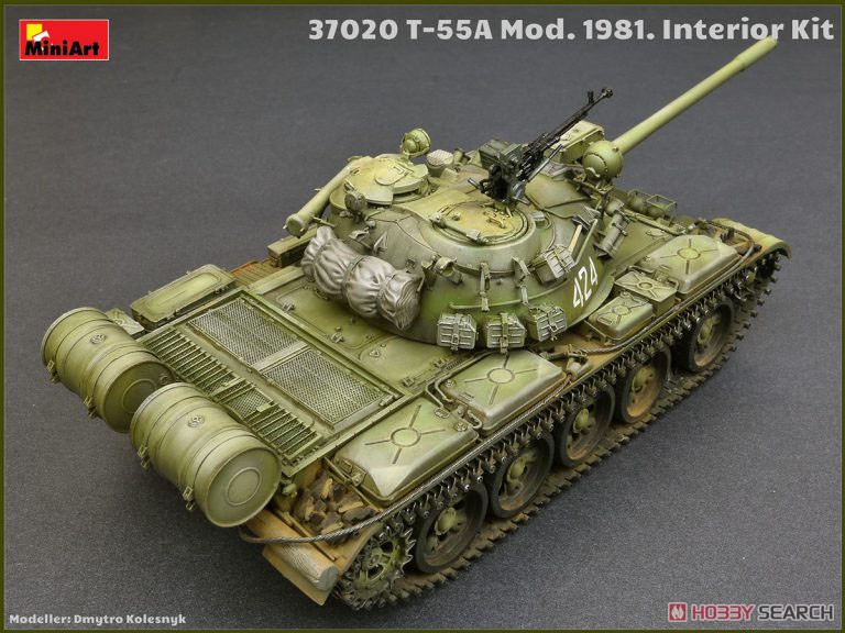 T-55A Mod.1981フルインテリア (内部再現) (プラモデル) - ホビー
