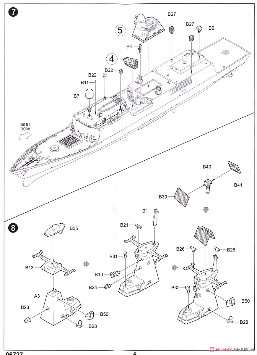 中国人民解放軍海軍 054A型 ミサイル・フリゲート艦 (プラモデル