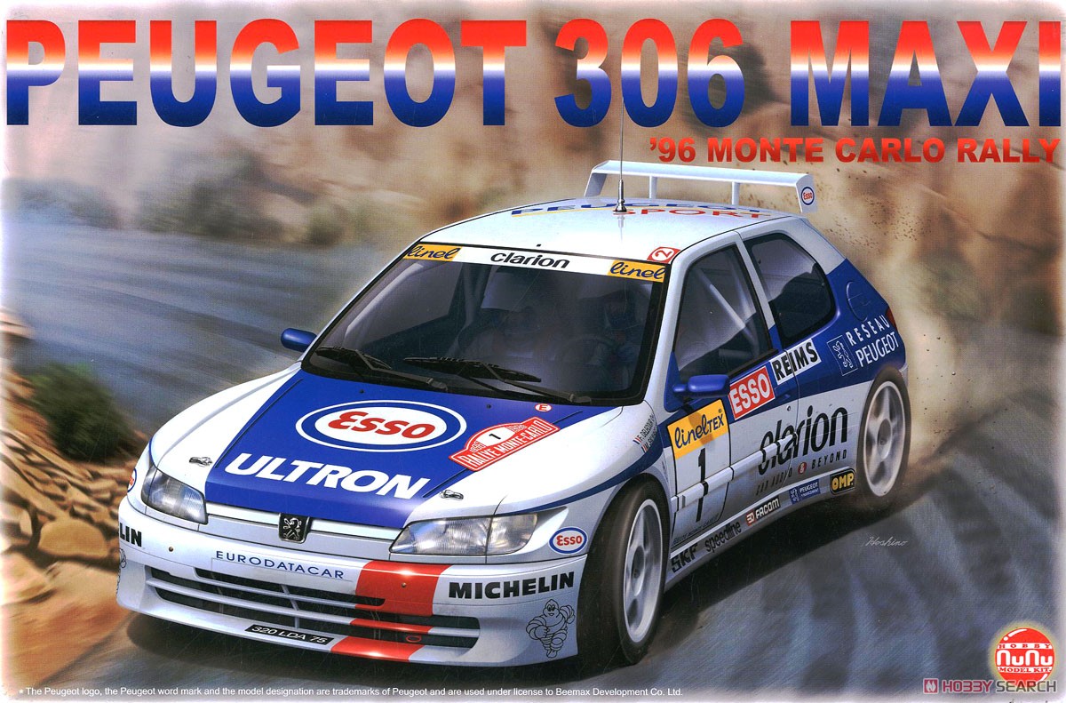 1/24 Racing Series Peugeot 306 Maxi 1996 Rally Monte Carlo (Model