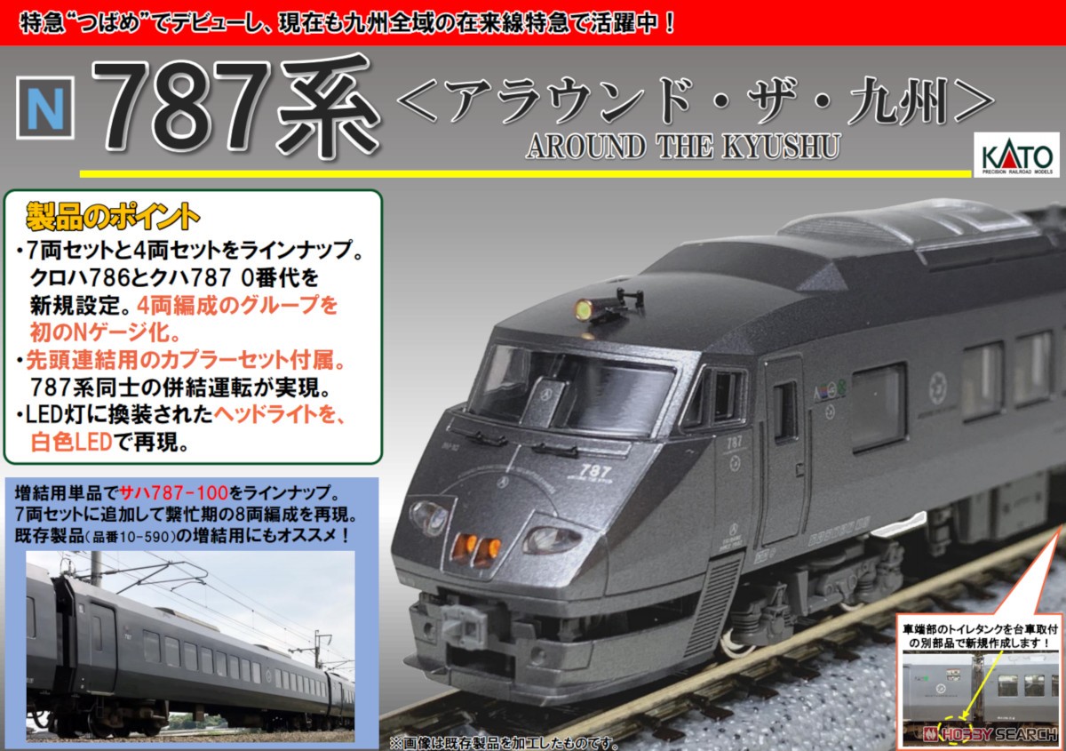 787系 ＜アラウンド・ザ・九州＞ 4両セット (4両セット) (鉄道模型