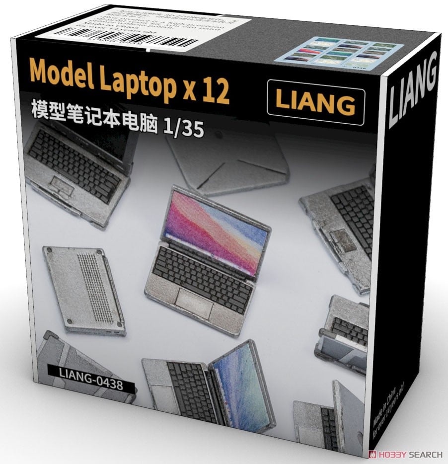 ノートパソコン (3種類、12個入) (プラモデル) - ホビーサーチ