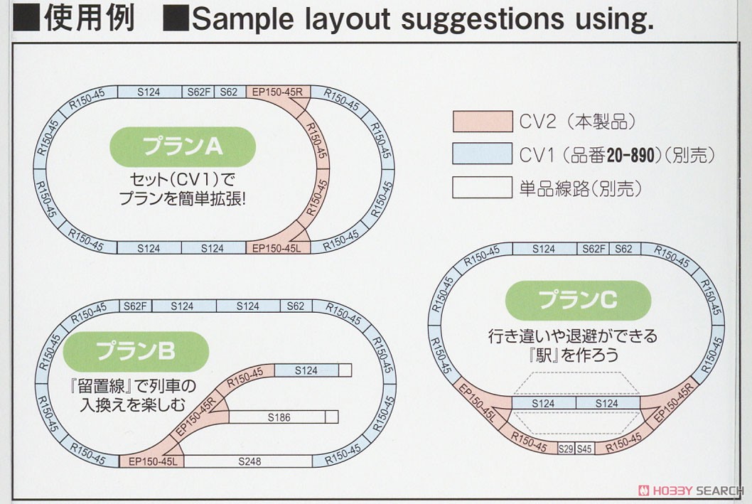 UNITRACK Compact [CV2] ユニトラックコンパクト 交換線電動ポイント