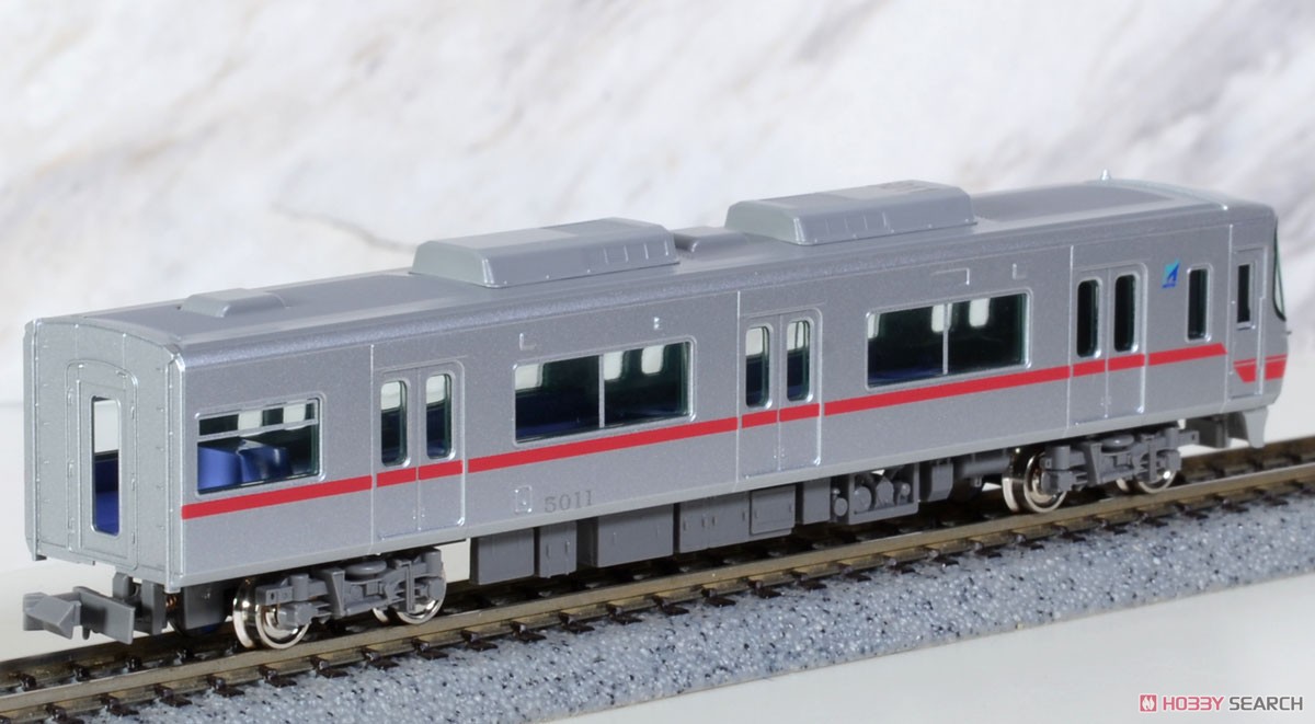 名鉄 5000系 (ボルスタレス台車編成・標識灯点灯) 8両編成セット (動力