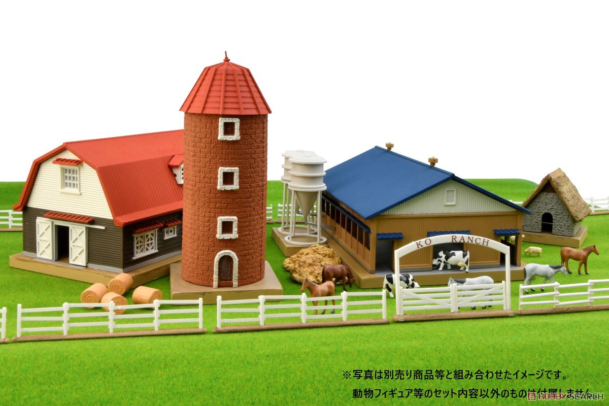 ☆特価品 建物コレクション 100-3 牧場 C3 (サイロ・羊小屋・風車