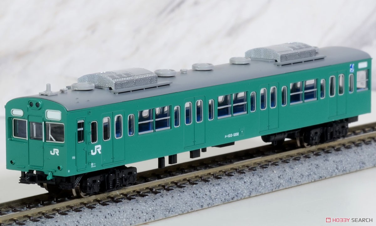 103系1200番代 ユニット窓 分散冷房車 エメラルドグリーン 常磐・成田