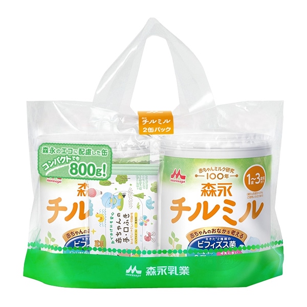 森永）チルミル 大缶 6400g（800g×8缶）＋おまけ付き（1歳～3歳頃まで