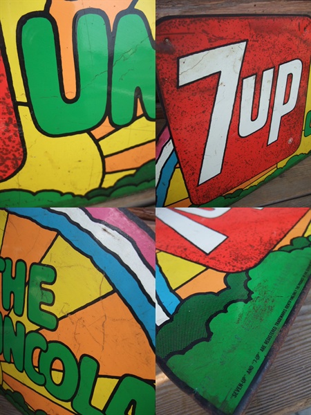 Vintage Peter Max x 7UP Sign (AC746) - 2000toys Antique Mall