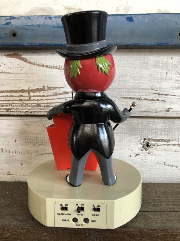 Vintage Heinz Mr Aristocrat Tomato Man Talking Alarm Clock (J335