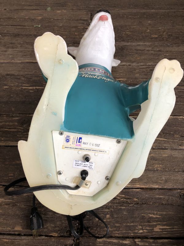 80s Vintage Spuds MacKenzie Bud Light Store Display Lamp (S030