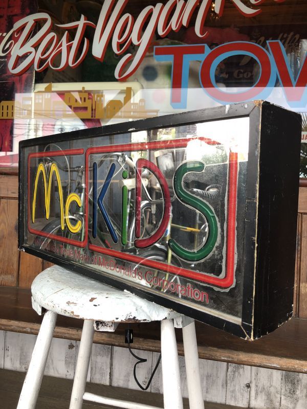 80s Vintage McDonalds McKidS Store Display Lighted Sign (T849