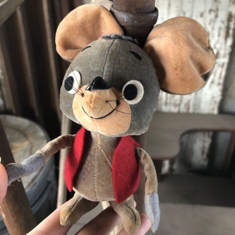 60s Vintage Hanna Barbara PIXY & DIXY Velveteen Stuffed (M869