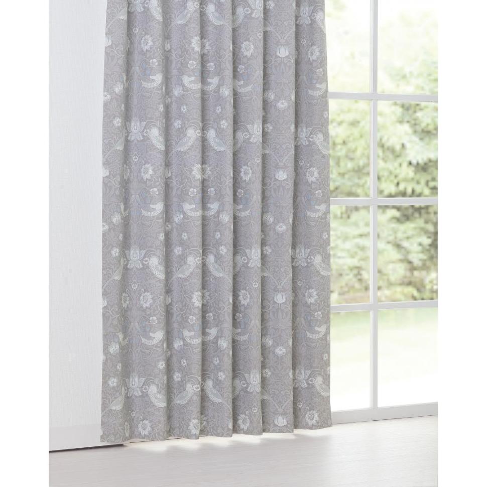 厚地カーテン いちご泥棒 200×178 1枚 GY | TWO-ONE STYLEネット