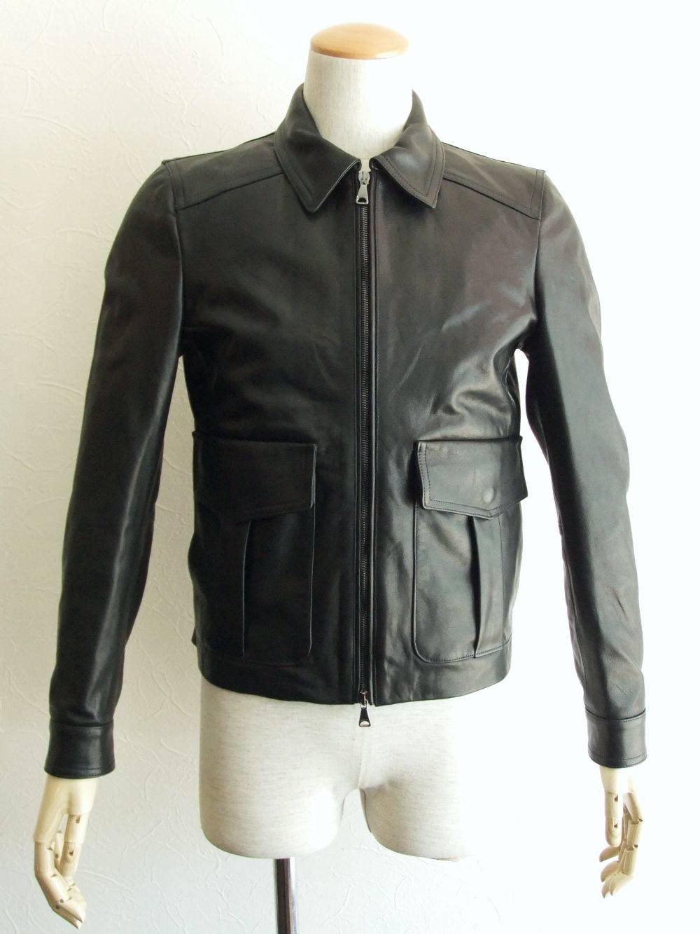 EMMETI - COLIN ラムスキン ナッパレザー A-2 レザーフライト