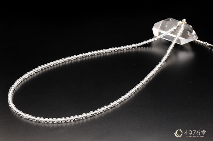 水晶ネックレス 約42～46cm ｜ 天然石通販の4976堂