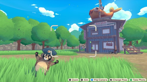 タヌキが田舎町を駆け抜け荷物を配達する「TANUKI: Pon's Summer