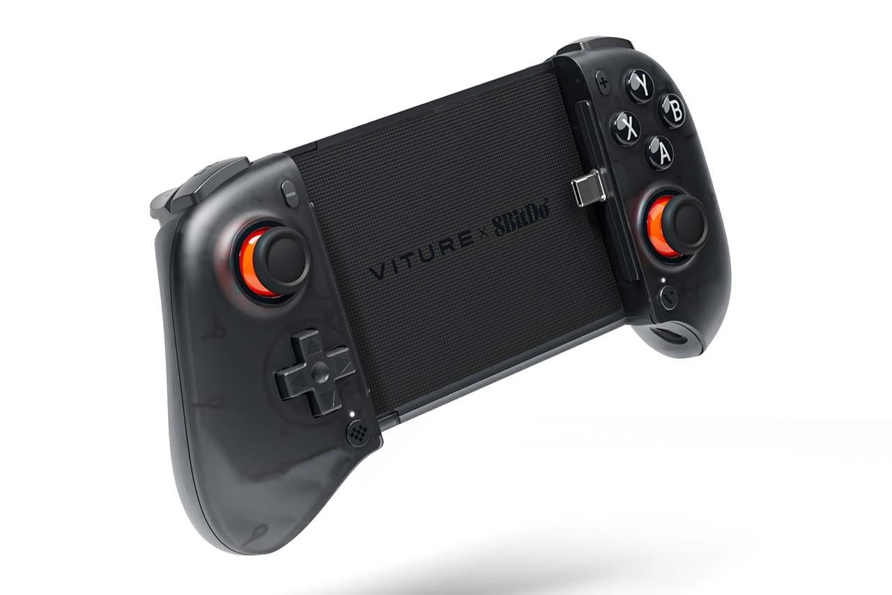 VITUREのサングラス型ディスプレイと組み合わせるネックバンド型