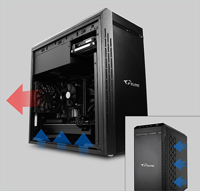 G-TuneがミニタワーゲームPCを刷新。新筐体は冷却能力とフロントHDMI