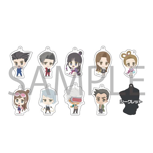 逆転裁判」×デフォルメイラストシリーズ「ふわぽに」，缶バッジや