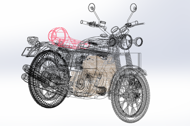 漫画ワイルド7より各種特殊バイク1/6サイズ製作