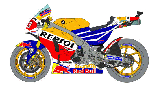 ミュージアムコレクション 1/12 ホンダ RC213V `17 デカール タミヤ