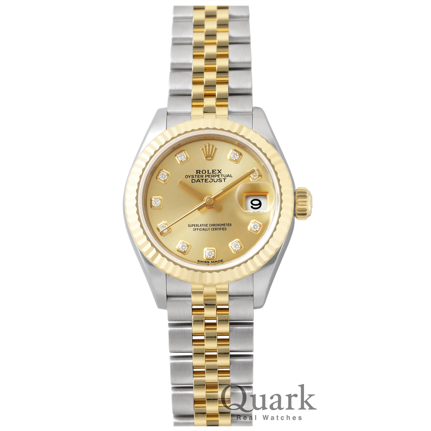 ロレックス デイトジャスト28 Ref.279173G シャンパン10Pダイヤ 新品