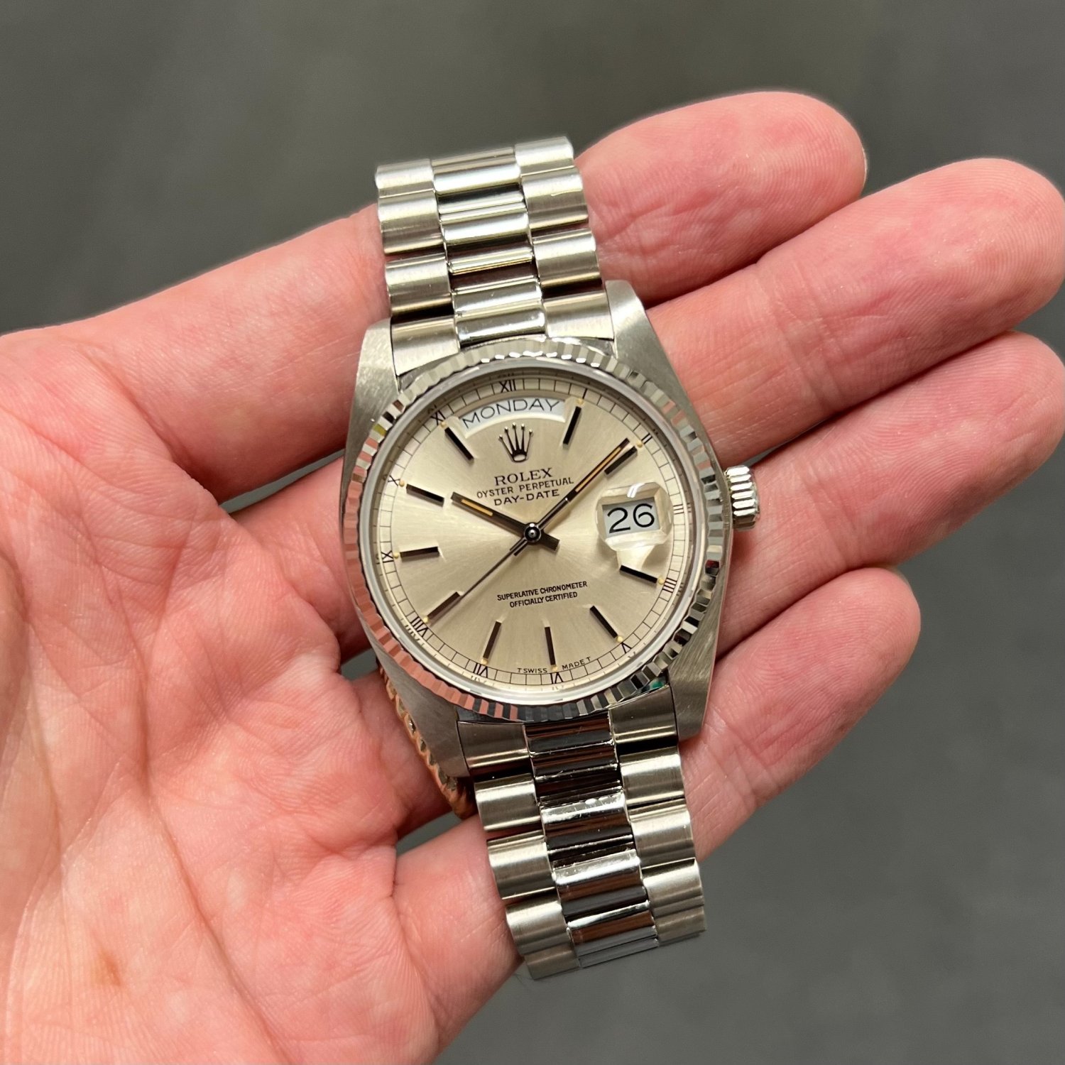 ロレックス デイデイト Ref.18039 シルバーダイヤル ヴィンテージ