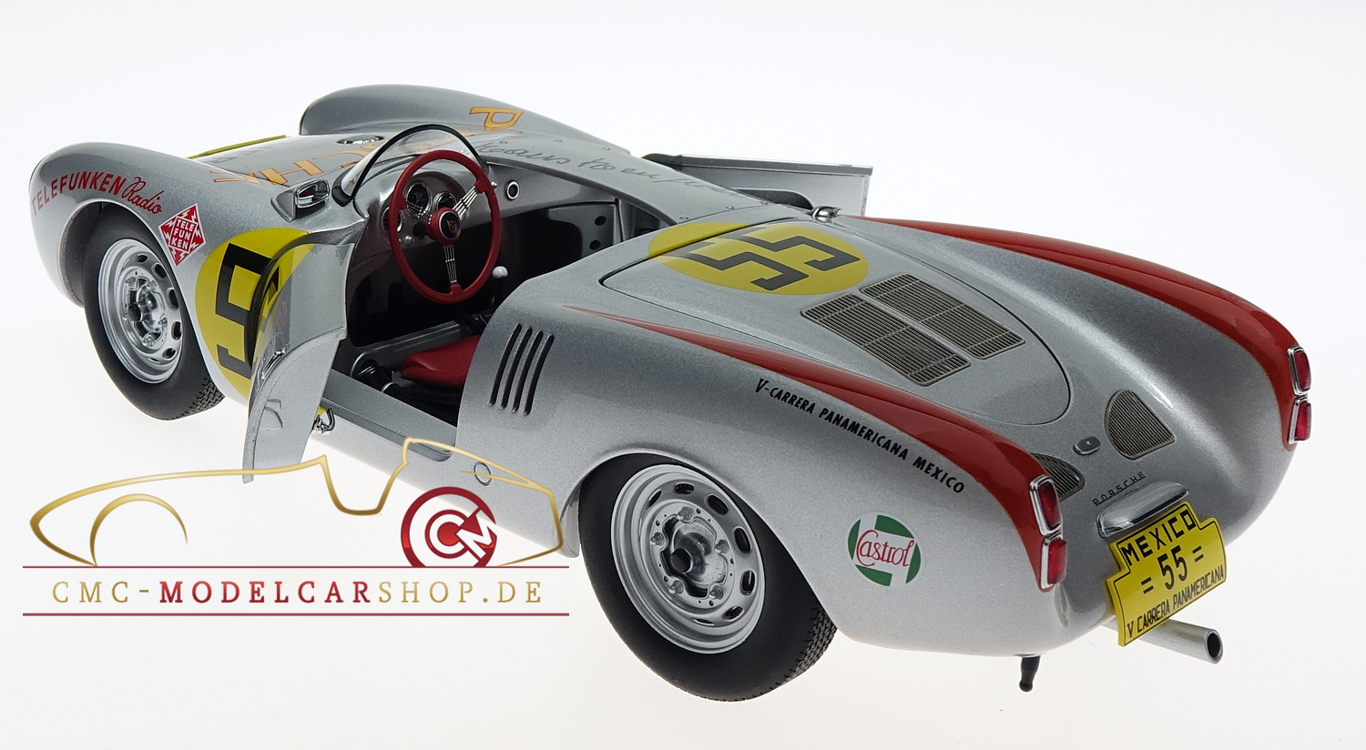 Porsche 550 RS Spyder, signed by Hans Herrmann, cmc-modelcarshop