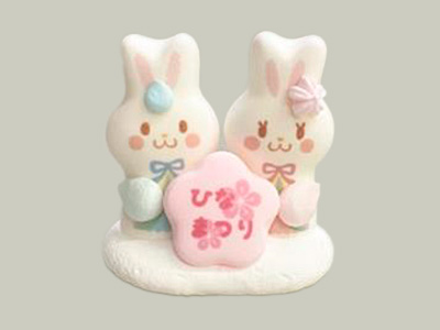 春色うさぎ雛 | メレンゲドール・マジパンプレート | お菓子・パン材料