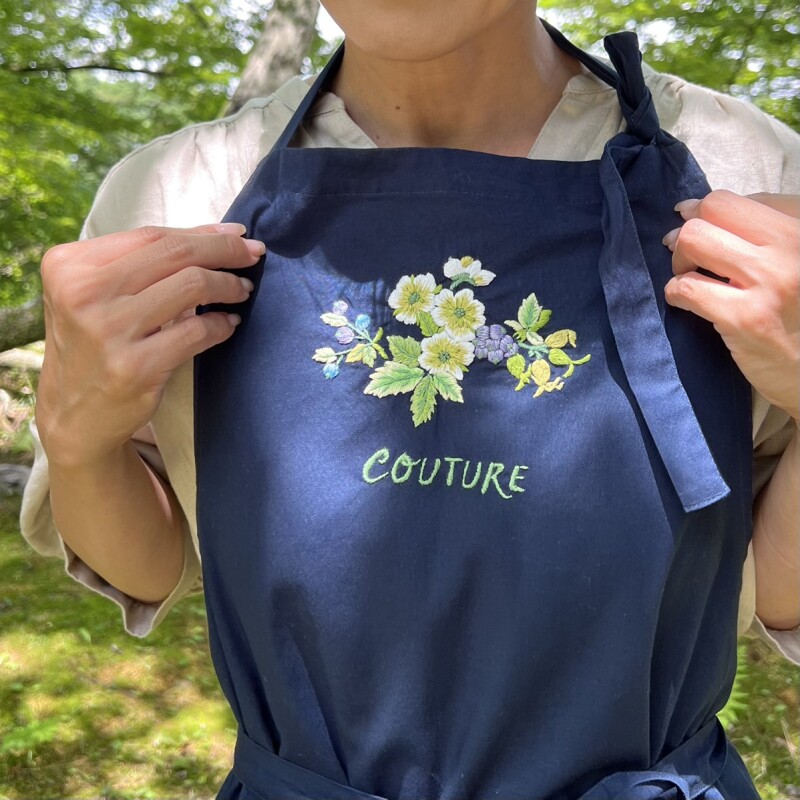 手刺繍エプロン
