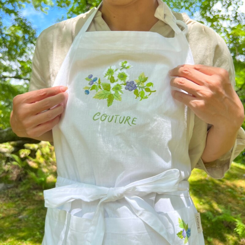 手刺繍エプロン