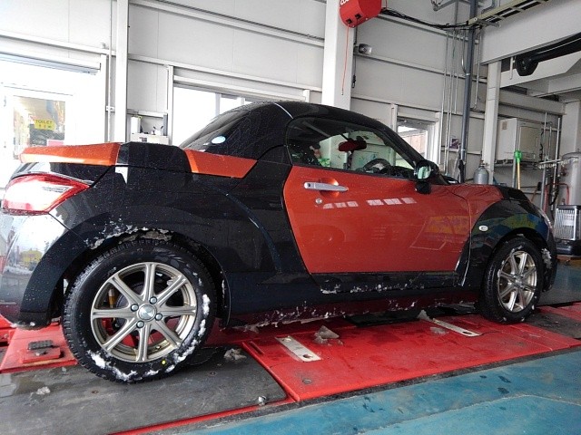 コペン LA400K サスペンションキット 赤/黒 4本セット KLC轟 ほぼ新車