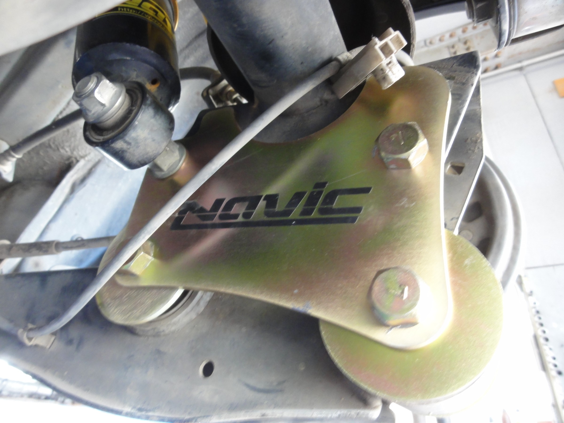 Kei（HN22S）ナビック製「トラクションブラケット」装着＆アライメント