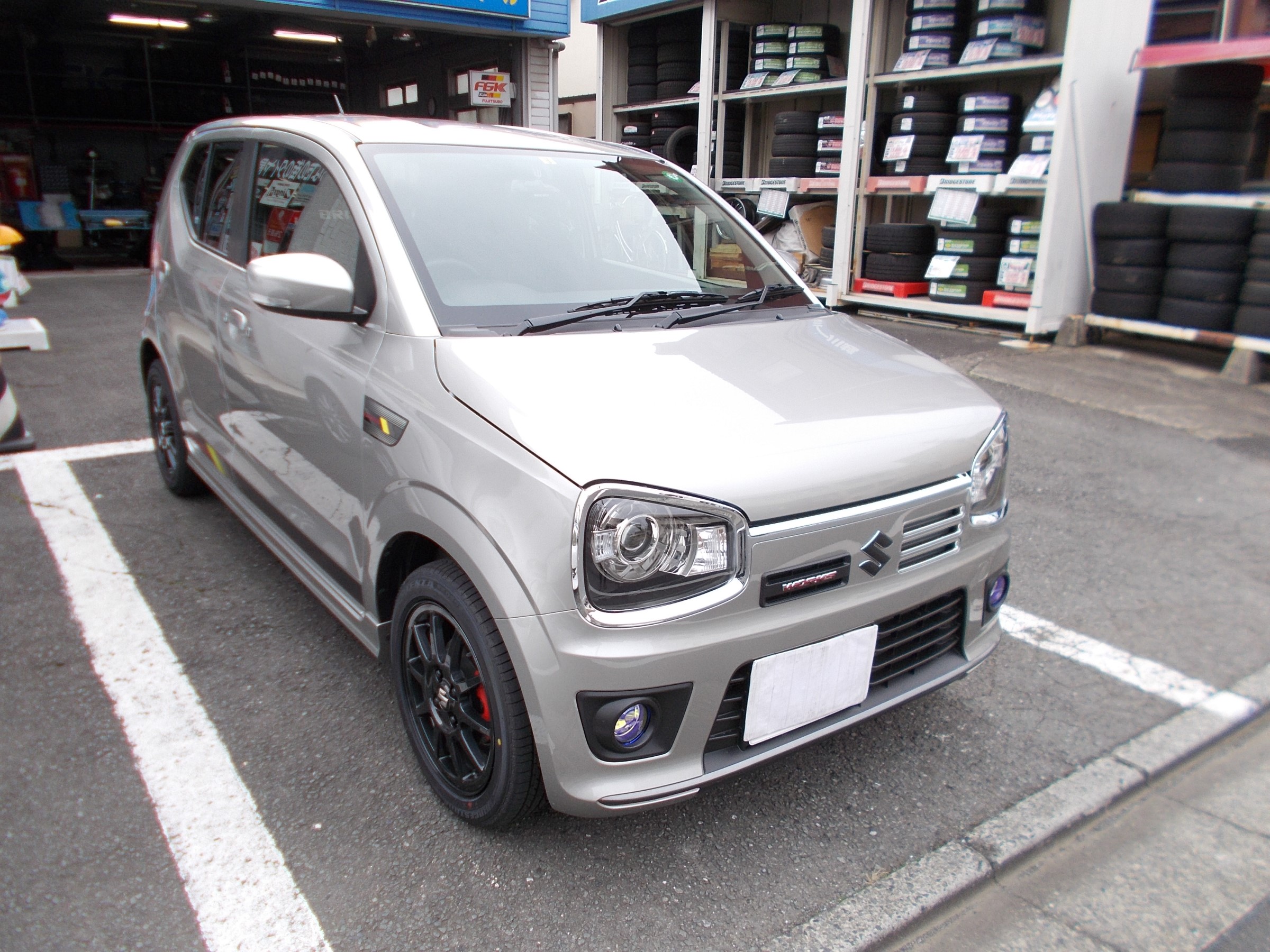 アルト ワークス スプーン製「リジカラ」（前後）装着＆アライメント