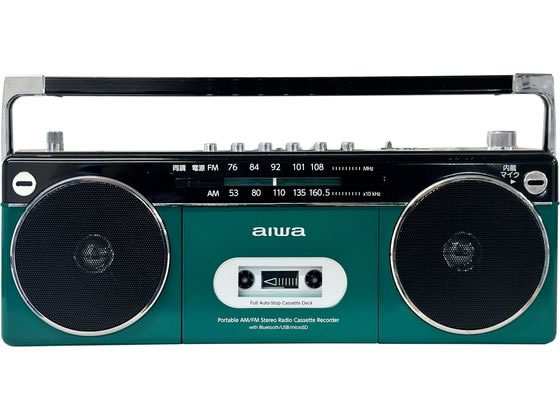 aiwa ラジオカセットプレーヤー GAA4-RCP0002(GN)が9,315円 通販
