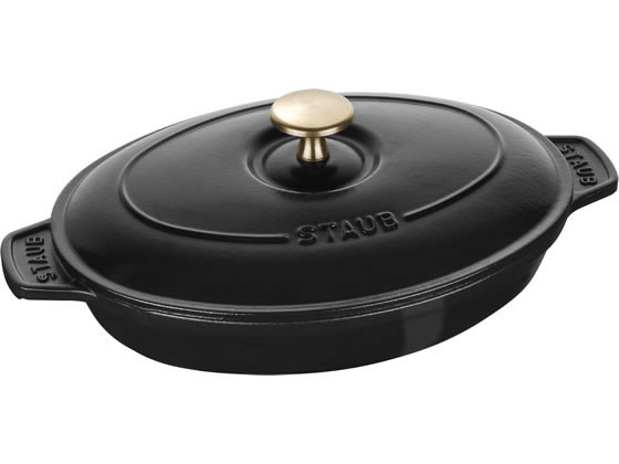 STAUB ストウブ オーバルホットプレート 23cm 黒 40509-582 8877600が