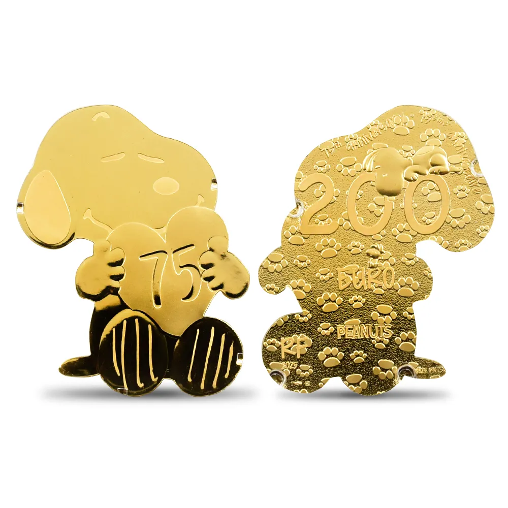フランス 2025 『ピーナッツ』 75周年記念 スヌーピー 200ユーロ 1