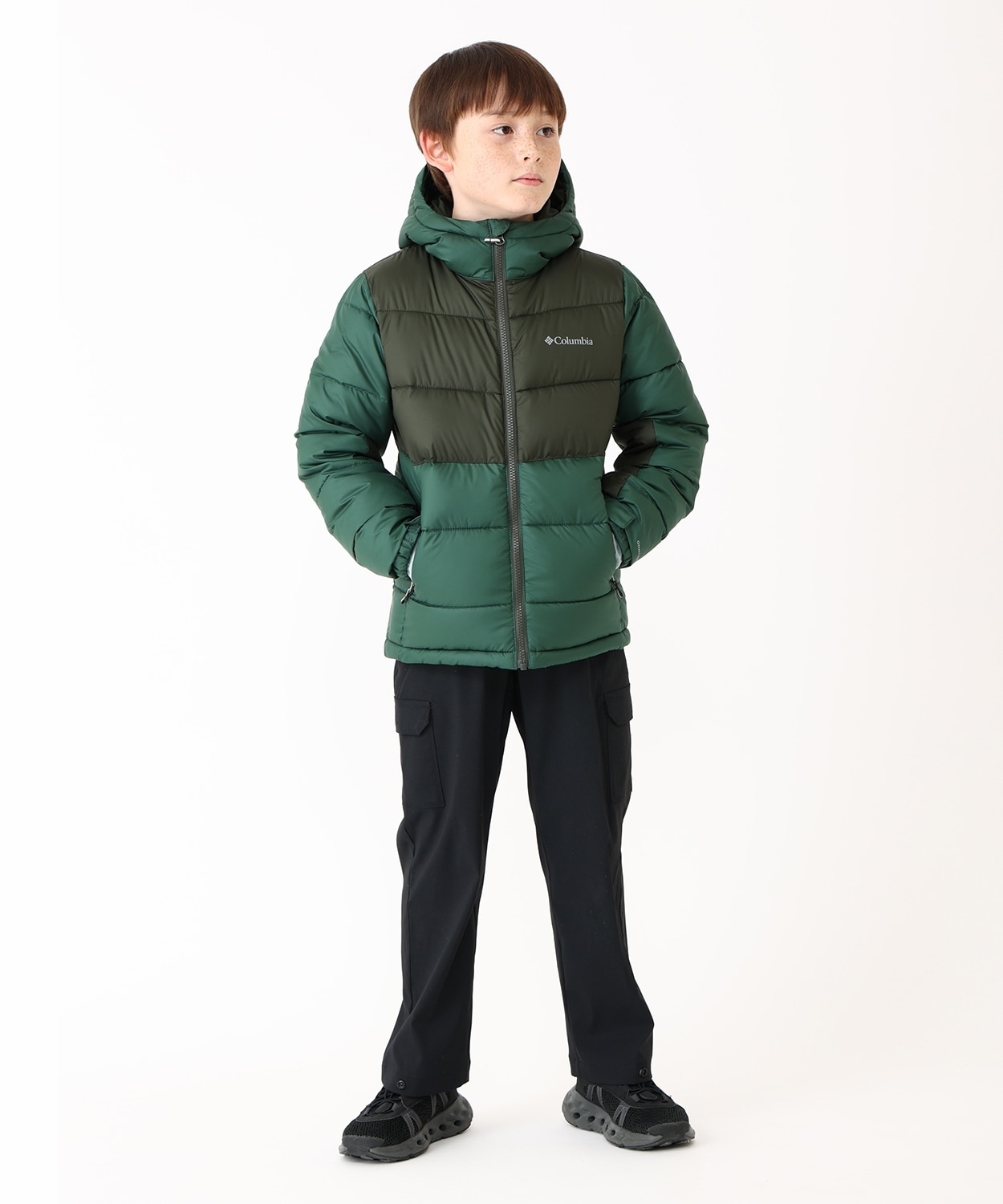 パイクレイクIIフーデッドジャケット(XXS Rain Forest Greenscape