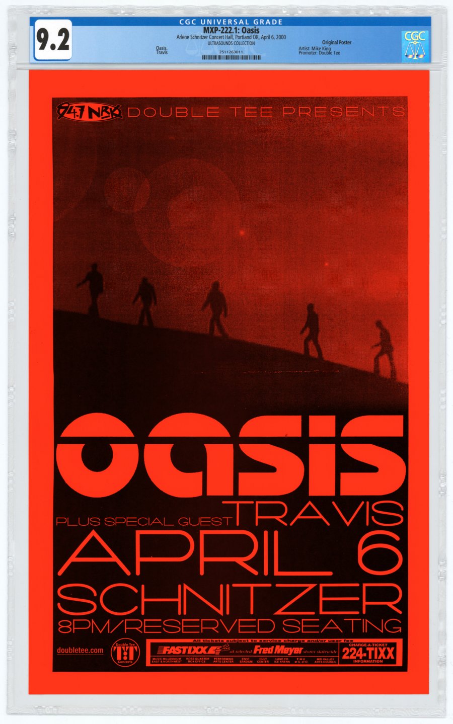 ComicConnect - OASIS ORIGINAL CONCERT POSTER 2000 Concert Poster