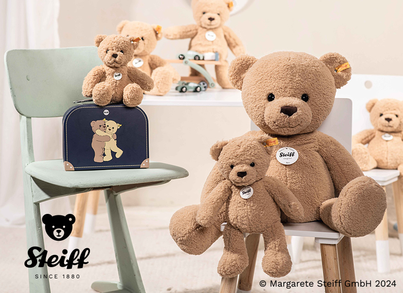 Steiff(シュタイフ) ミニテディベア ブラウンチップド [CONCENT]コンセント