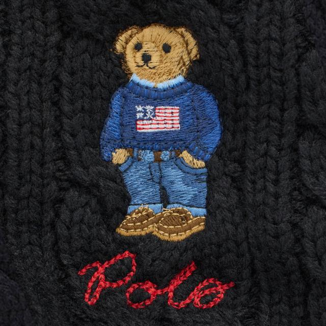 POLO RALPH LAUREN(ポロ ラルフ ローレン)POLOベア マフラー BLACK